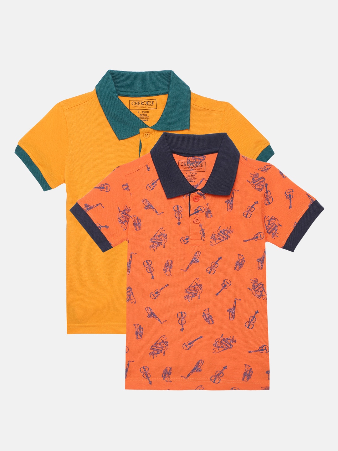 

Cherokee Boys Pack Of 2 Polo Collar T-shirts, Yellow