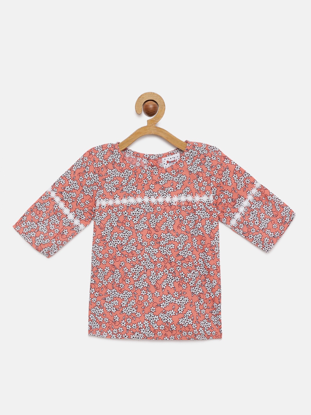 

Donuts Girls Red Printed Pure Cotton Tunic