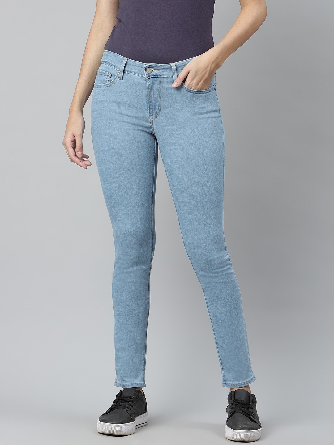 

Levis Women Blue Skinny Fit Mid-Rise Clean Look Stretchable Jeans