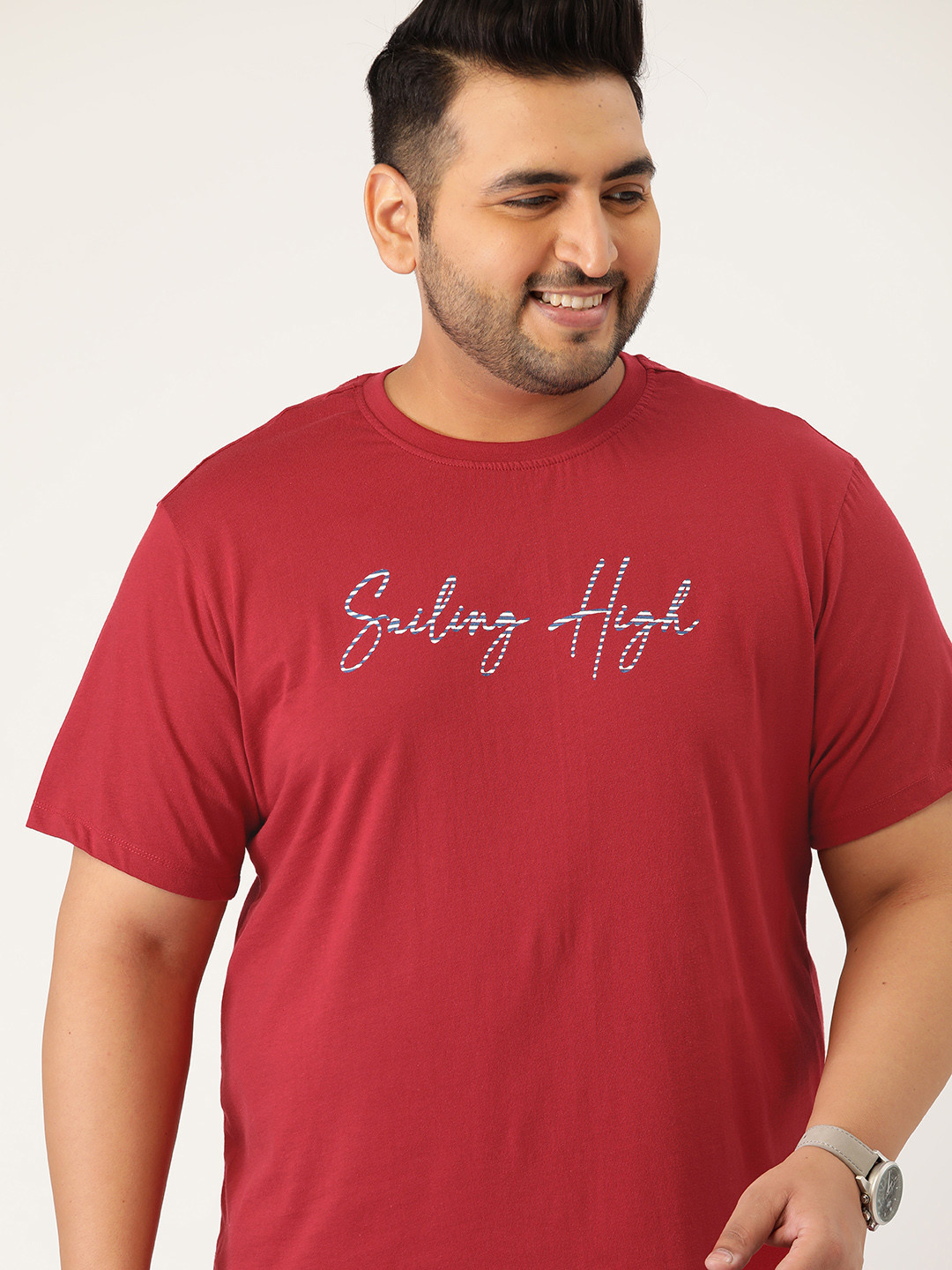 

Sztori Plus Size Men Red T-shirt