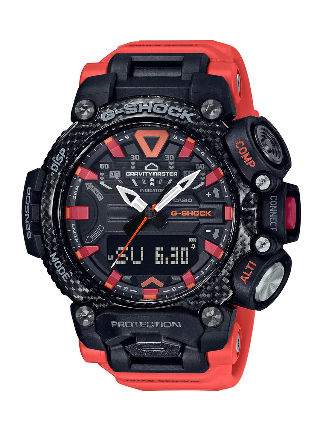

CASIO Men Black & Orange Analogue & Digital G-Shock Watch GR-B200-1A9DR