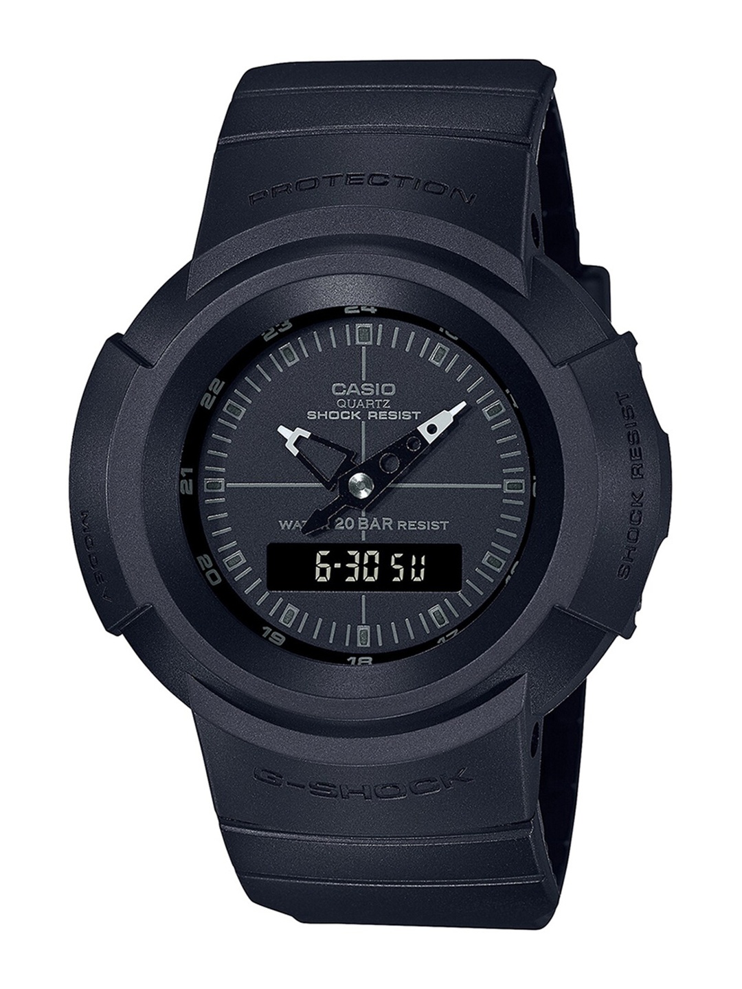 

CASIO Men Black Analogue & Digital G-Shock Watch AW-500BB-1EDR