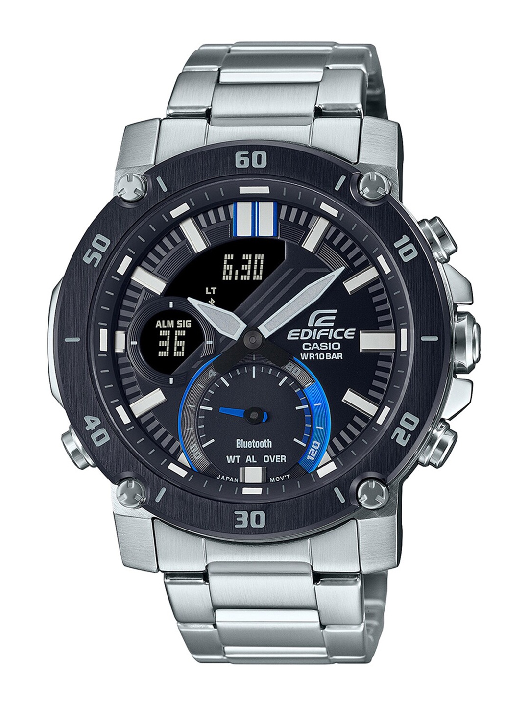 

CASIO Men Black Analogue and Digital Watch EX525 ECB-20DB-1ADF