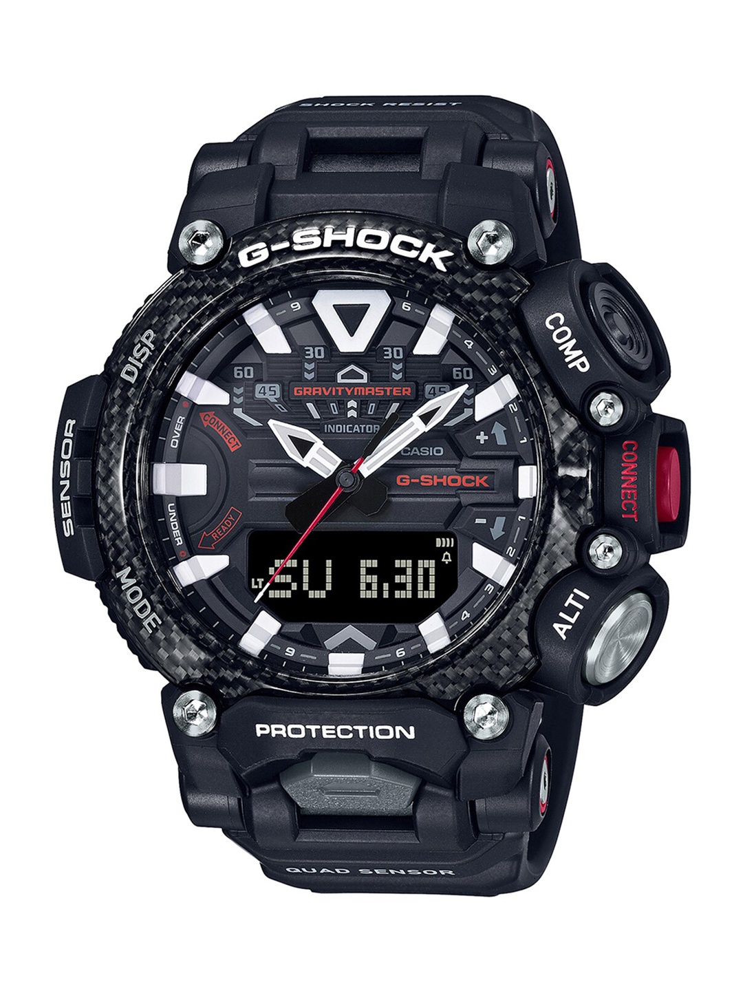 

CASIO Men Black Analogue and Digital Watch G1072