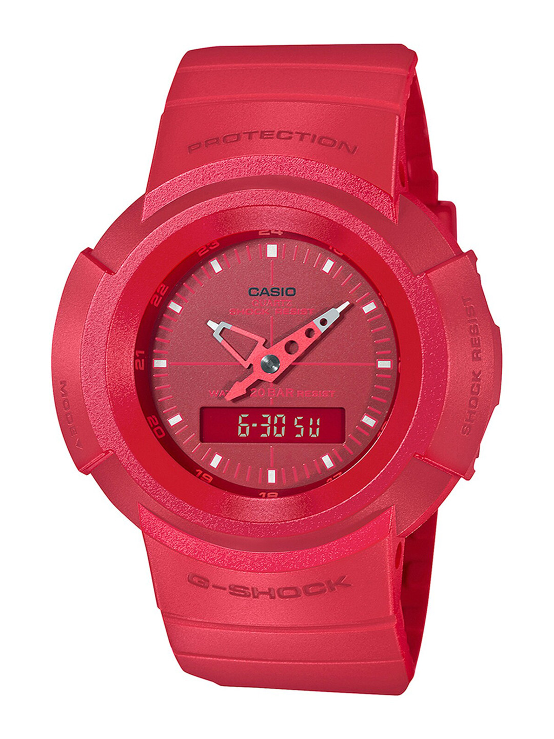 

CASIO Men Red Analogue and Digital Watch G1081