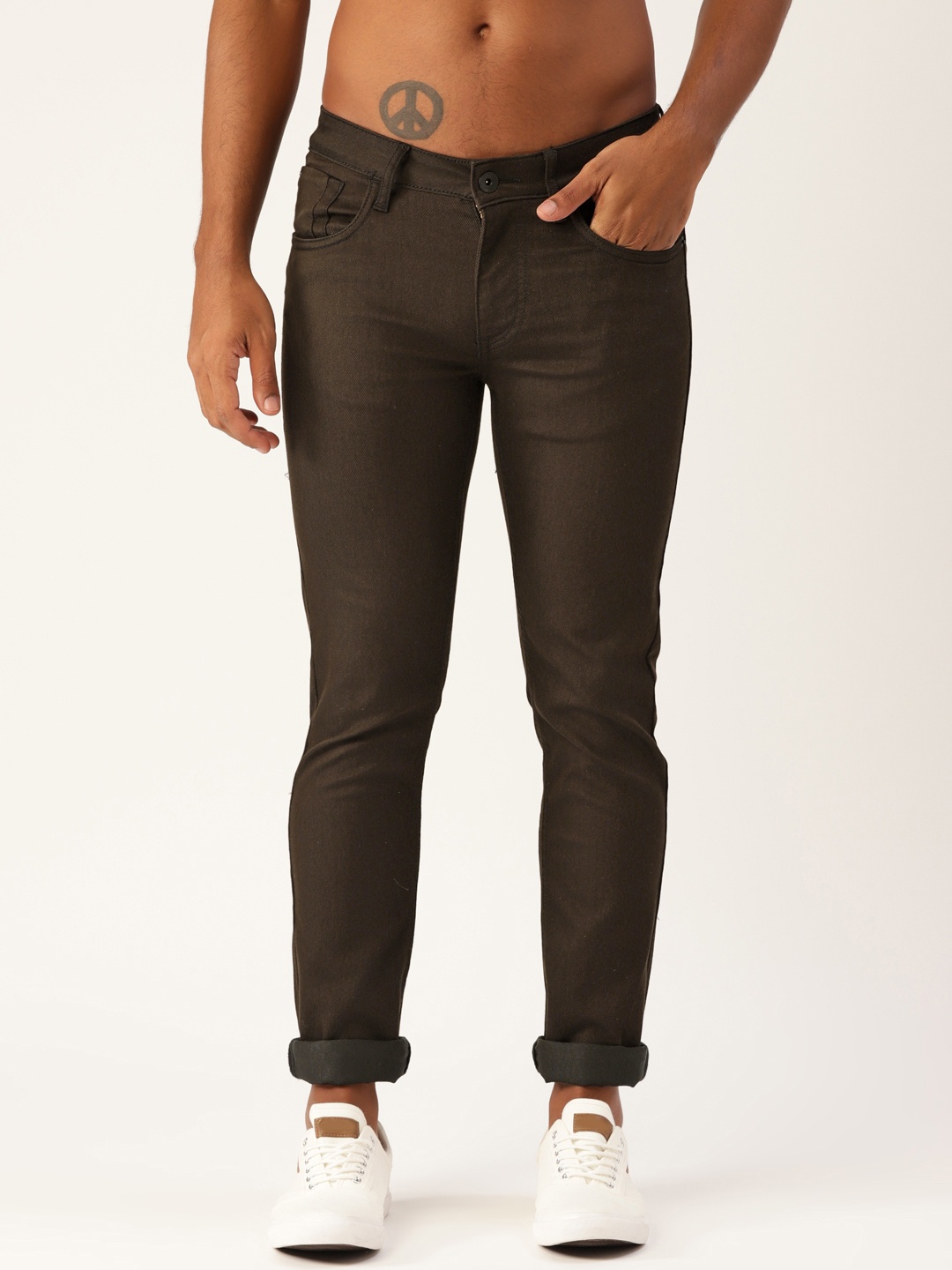 

Flying Machine Men Coffee Brown Micheal Tapered Fit Jeans