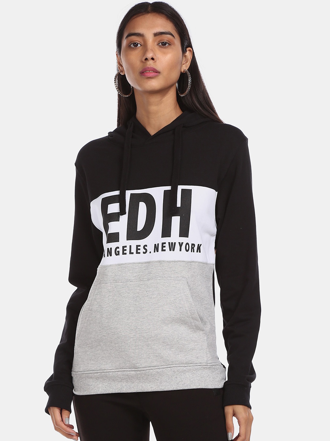 

Ed Hardy Women Black Colourblocked Sweatshirt