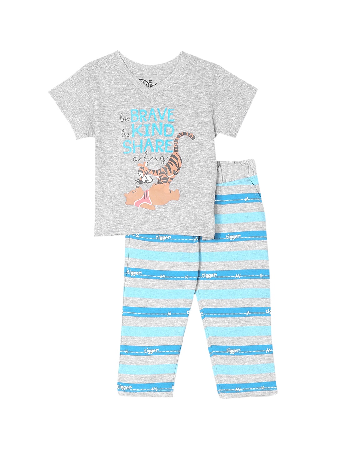 

Colt Boys Grey & Blue Printed T-shirt with Pyjamas