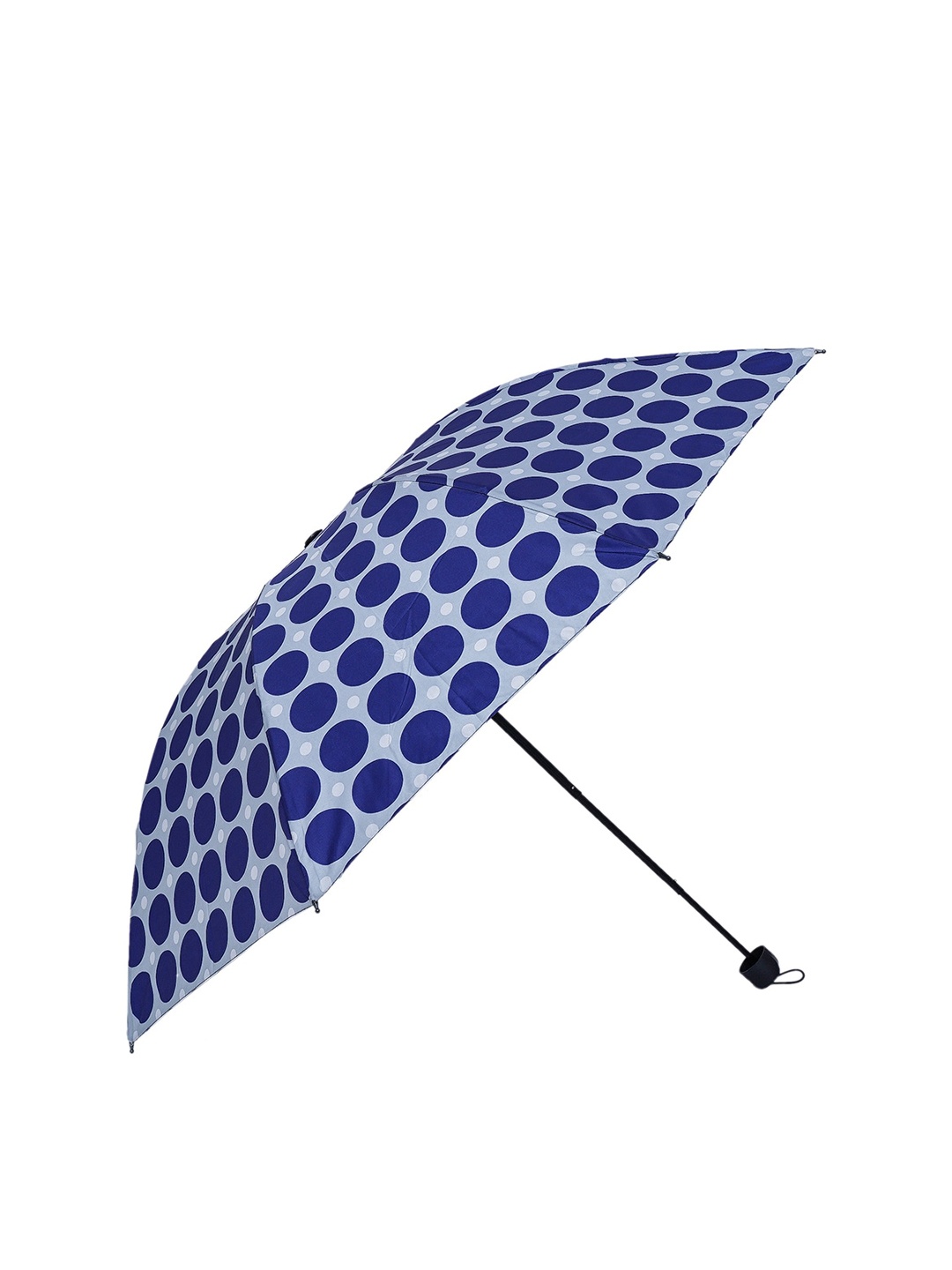 

LOOM LEGACY Unisex Blue Geometric Print 3 Fold Fancy Umbrella