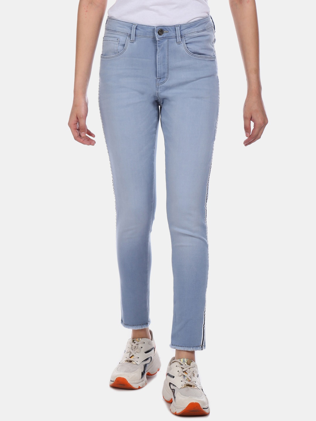

U.S. Polo Assn. Women Blue Super Skinny Fit High-Rise Clean Look Jeans