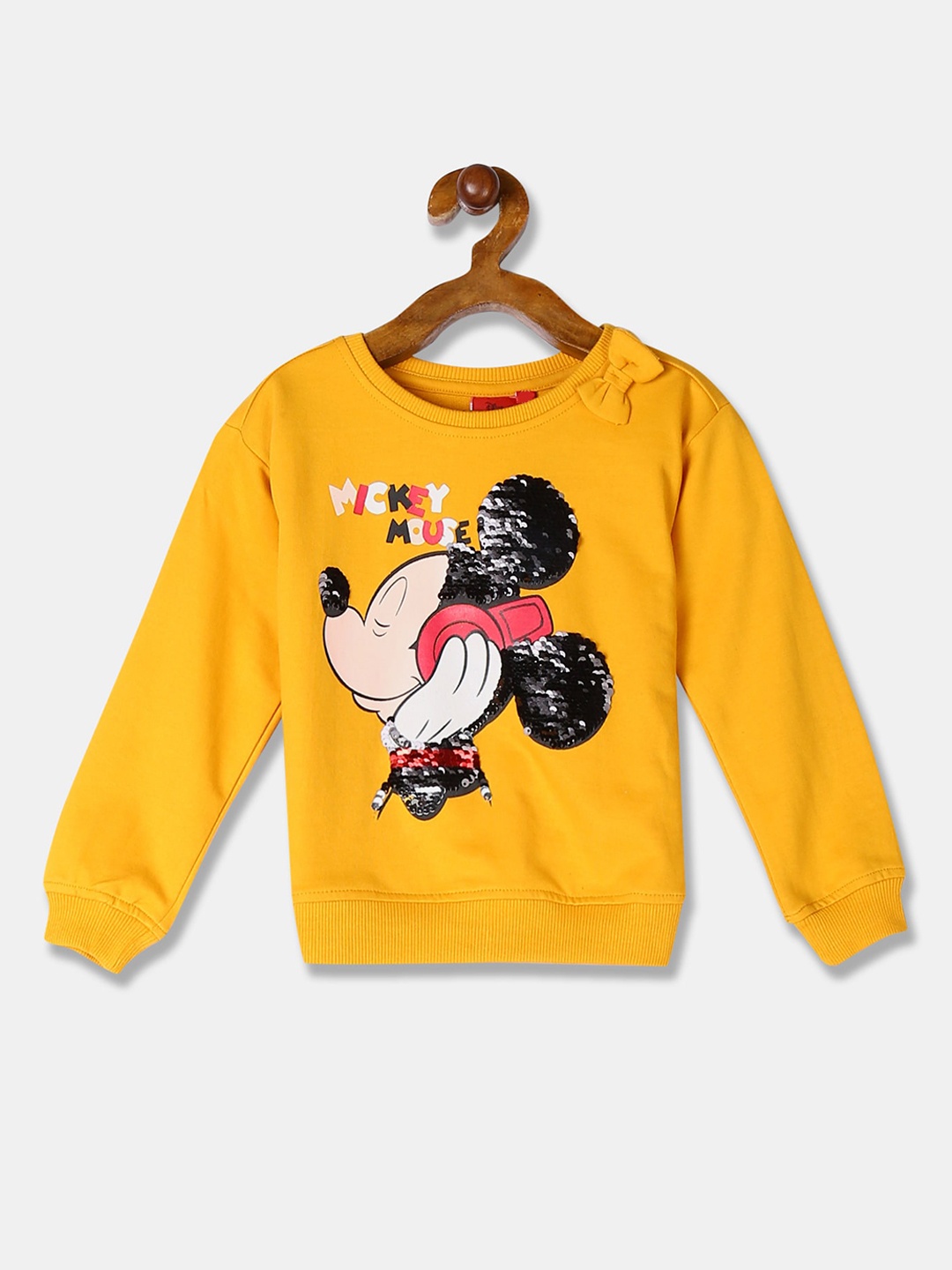 

Colt Girls Mustard Printed Sweatshirt