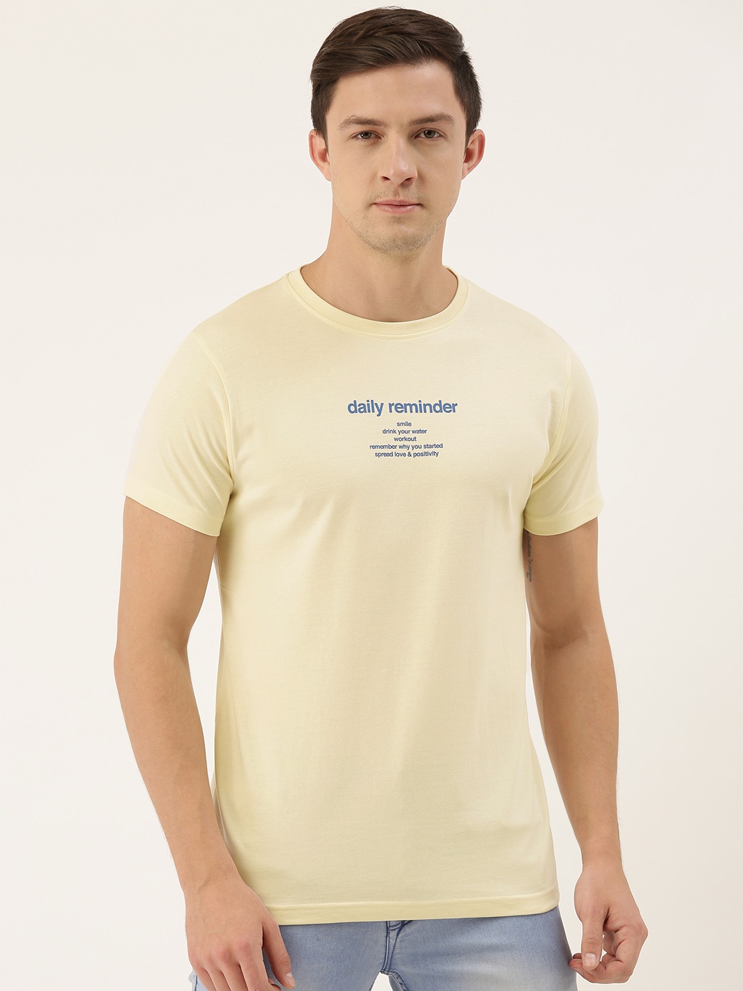 

DILLINGER Men Off-White Printed Pure Cotton T-shirt