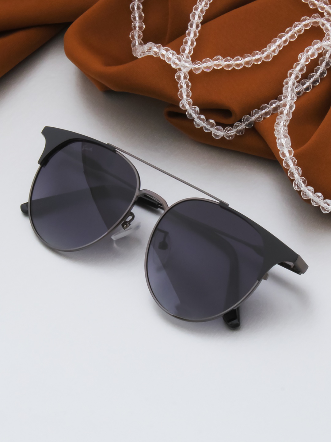 

Ted Smith Unisex Aviator Sunglasses TS-N1255S_GUN, Purple