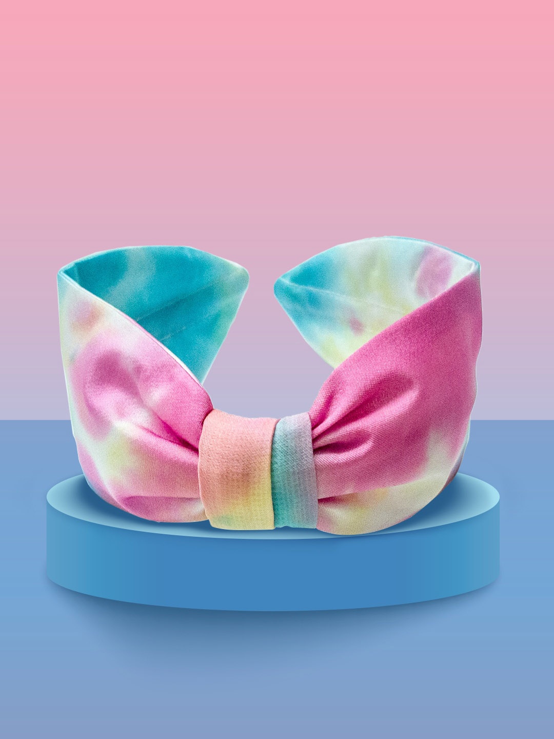 

HAIR DRAMA CO. Blue Tie & Dye Knotted Headband