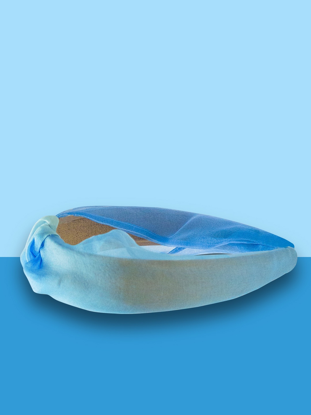

Hair Drama Company Blue Organza Knotted Headband, Turquoise blue