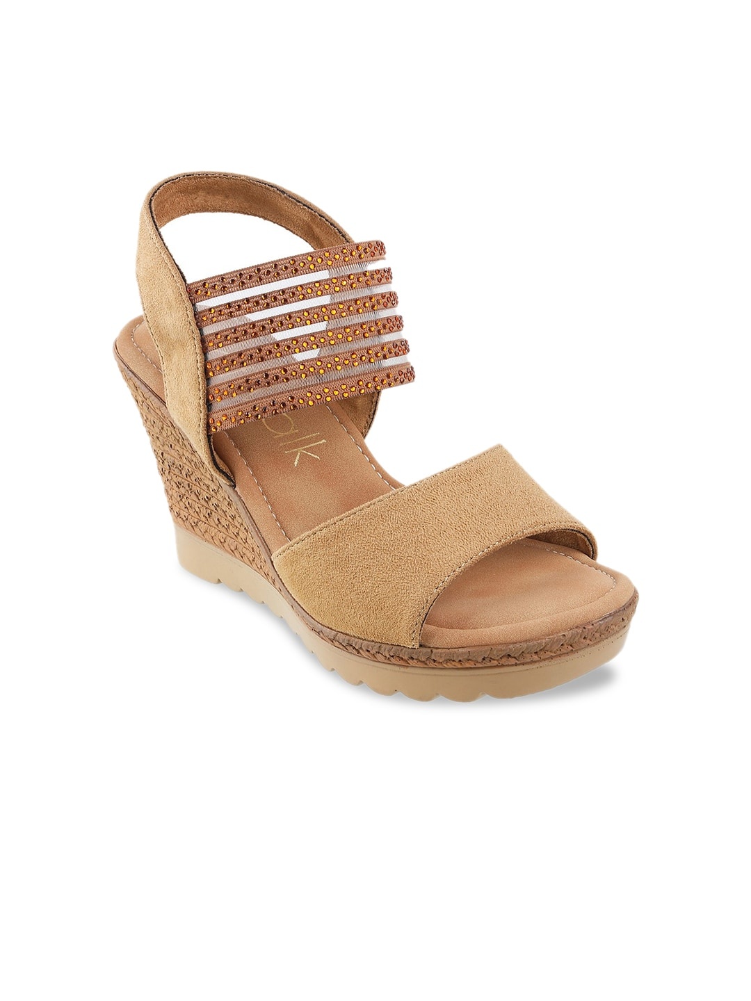 

Catwalk Women Taupe Embellished Wedges