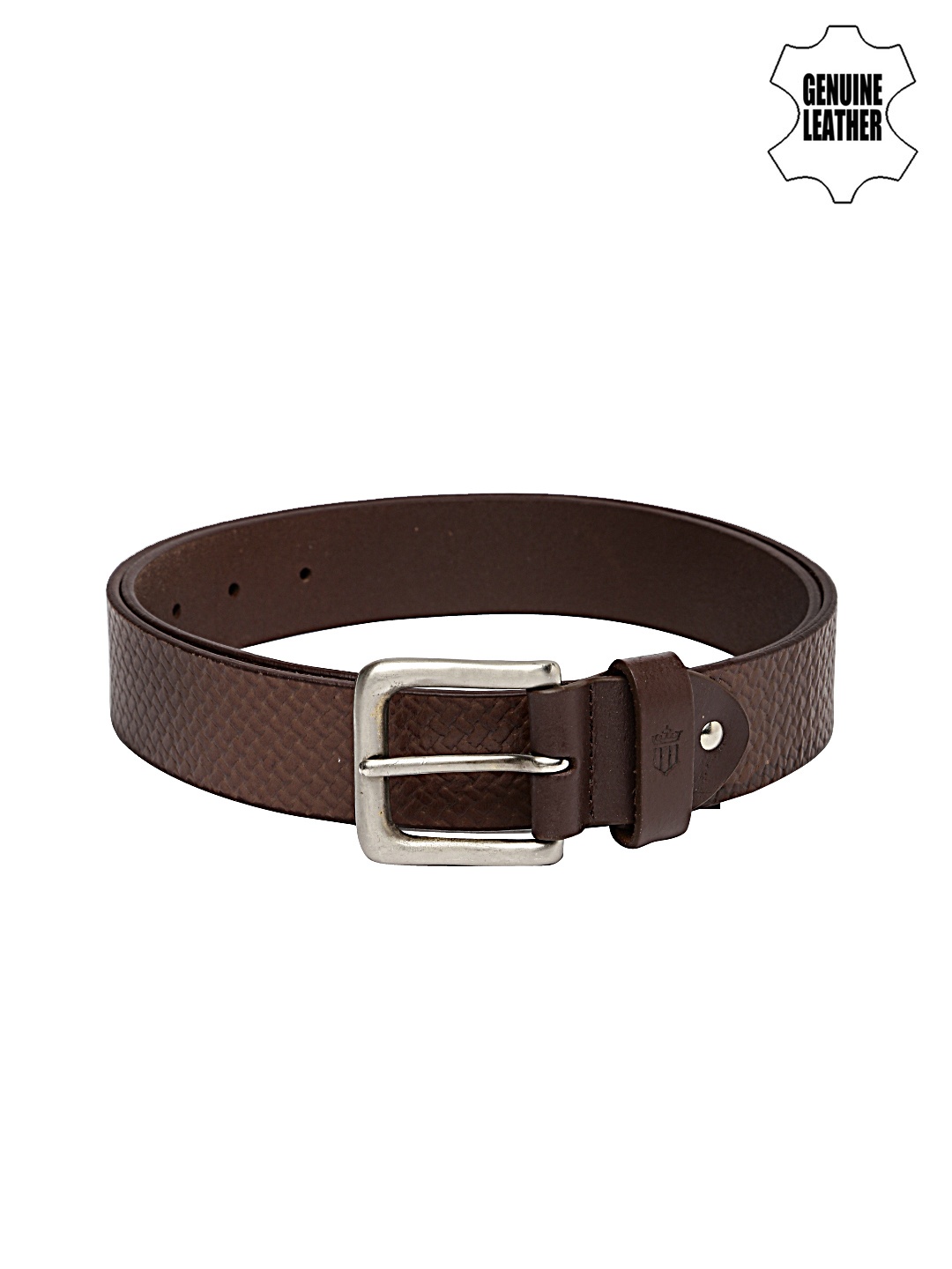 

Louis Philippe Jeans Men Brown Genuine Leather Belt