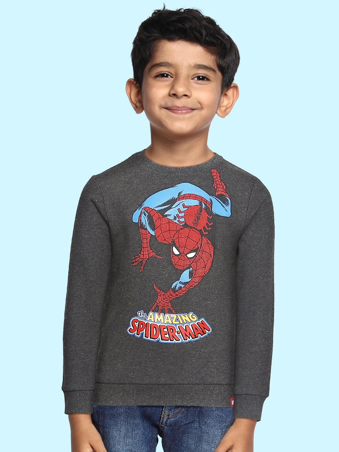 

Marks & Spencer Boys Charcoal Grey & Red Spiderman Print Sweatshirt