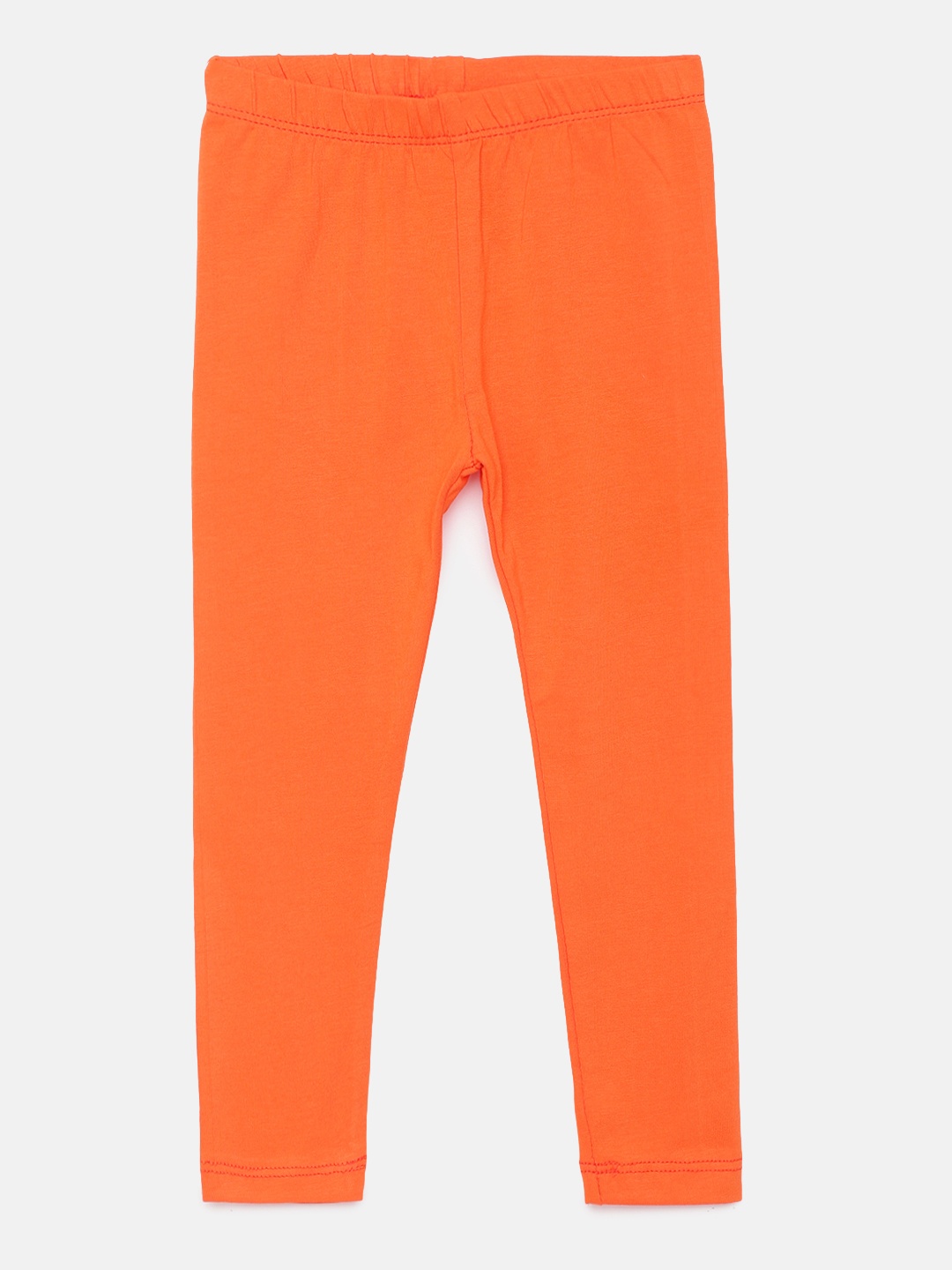 

Robinbosky Girls Orange Solid Stretchable Leggings