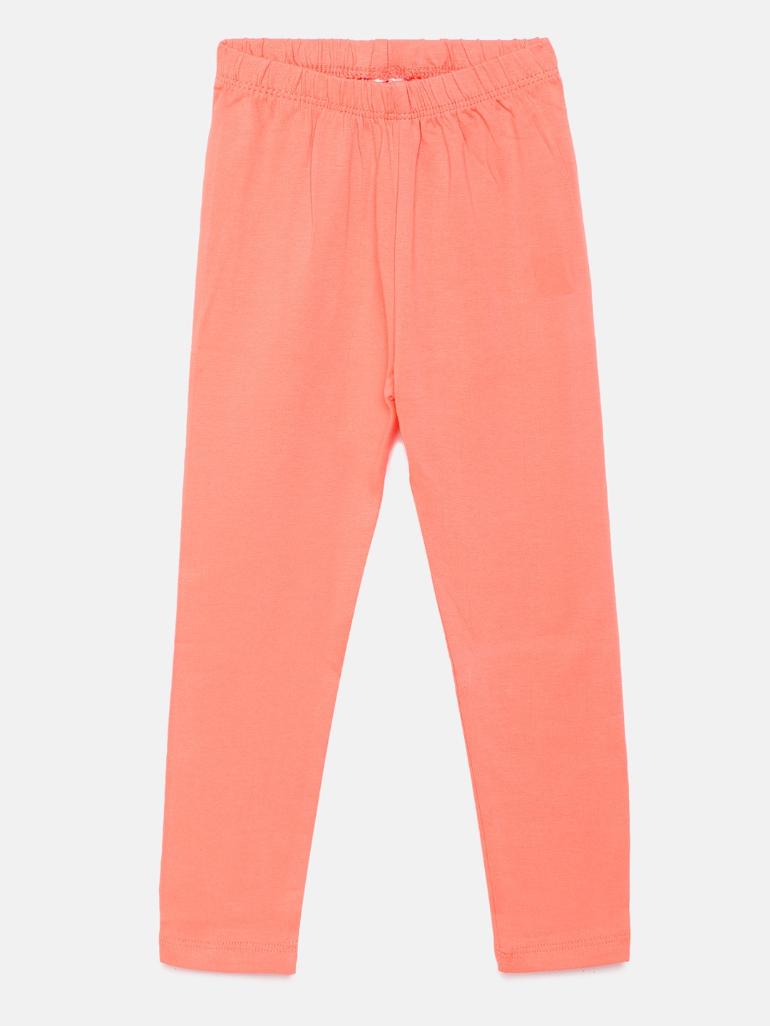 

Robinbosky Girls Orange Premium Stretchable Churidar Length Leggings