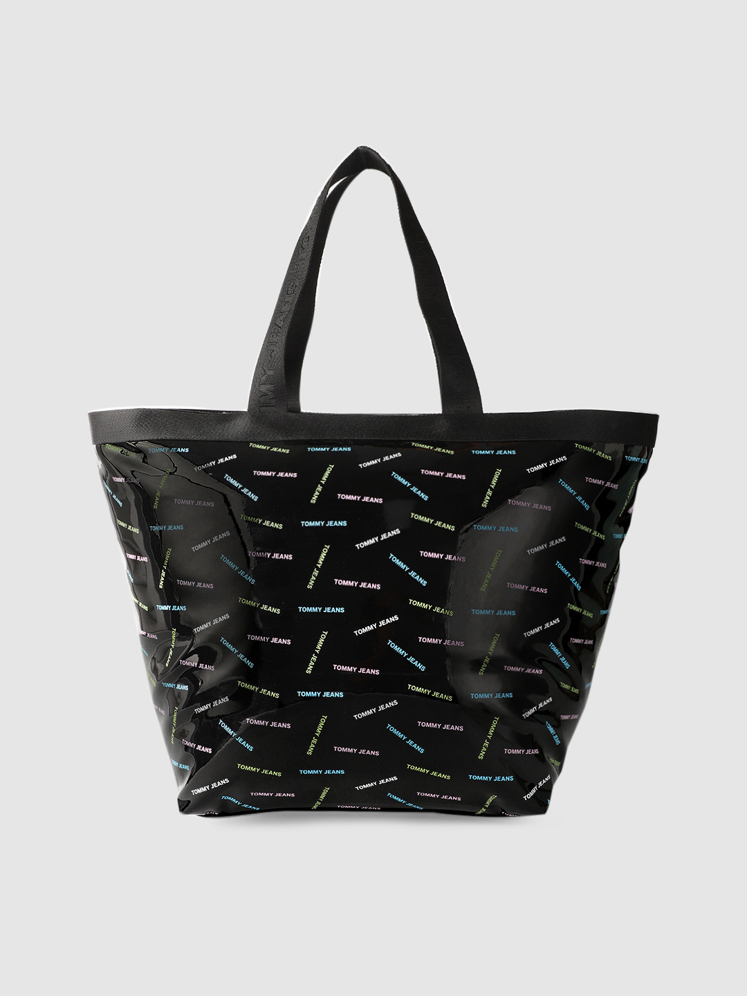 

Tommy Hilfiger Black Printed Tote Bag