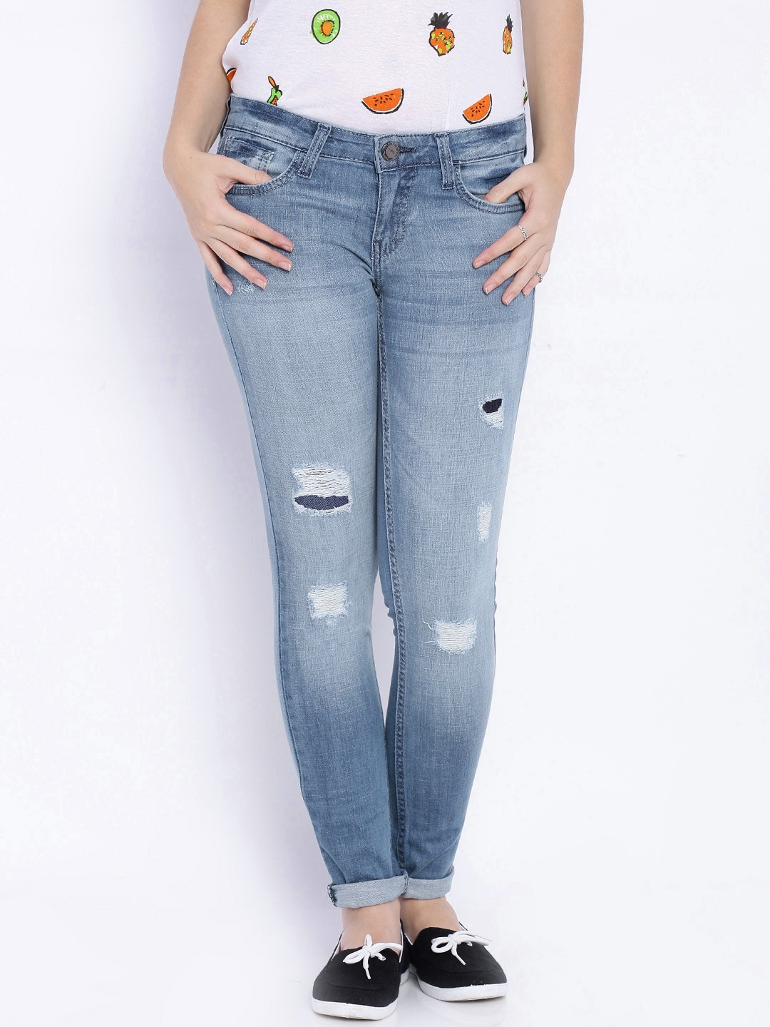 

Tokyo Talkies Blue Stretchable Jeans