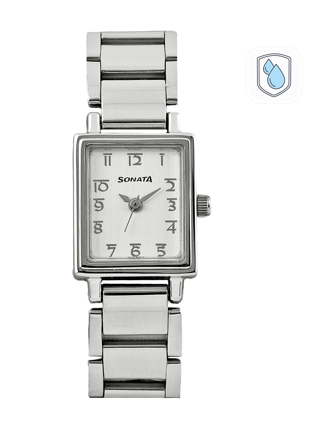 

Sonata Women Silver-Toned Dial Wedding Collection Watch 8080SM02