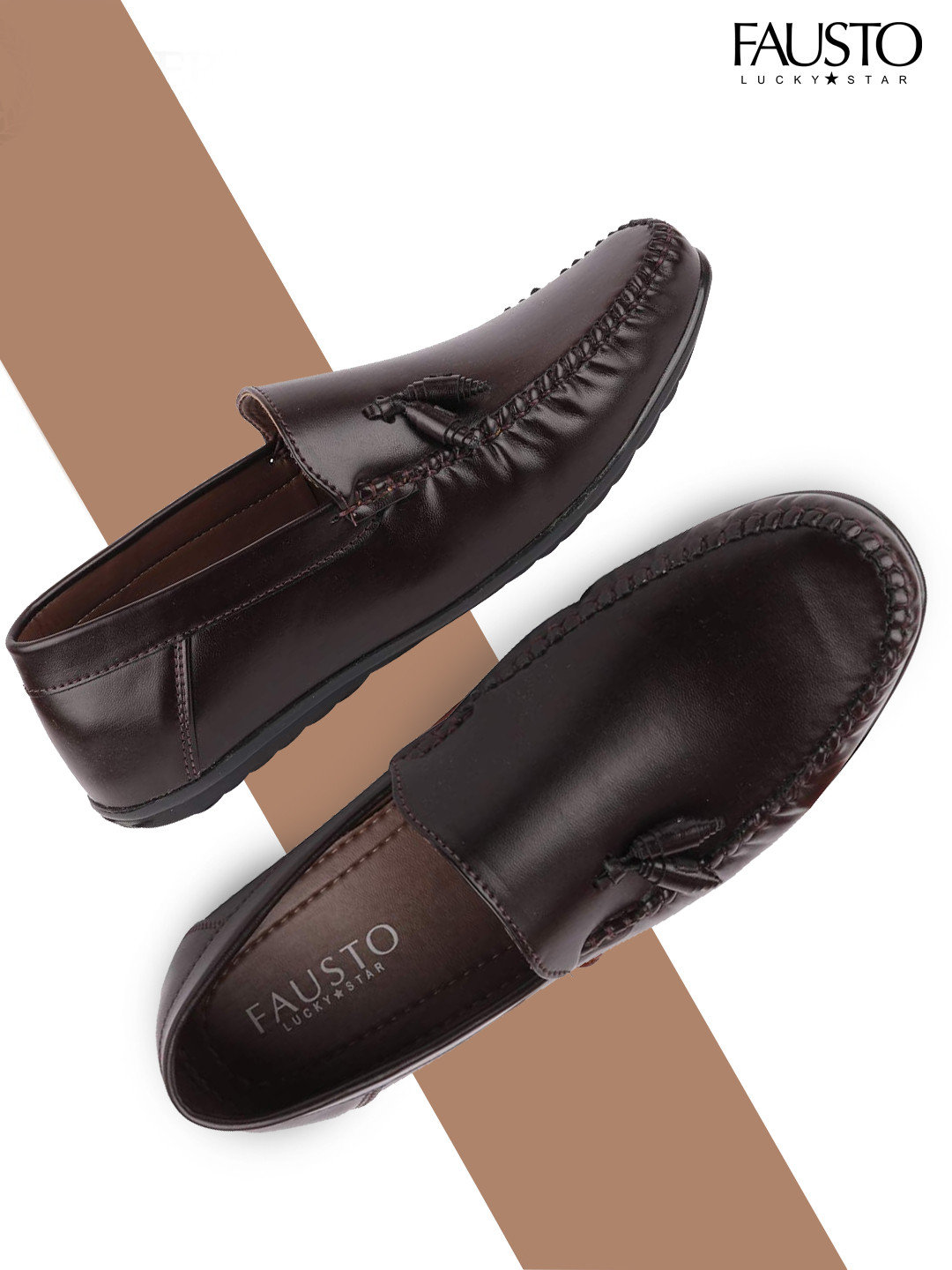 

FAUSTO Men Brown Loafers