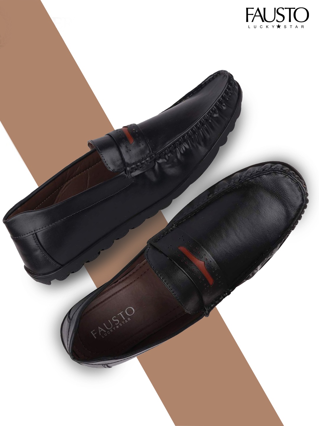 

FAUSTO Men Blue Solid Loafers