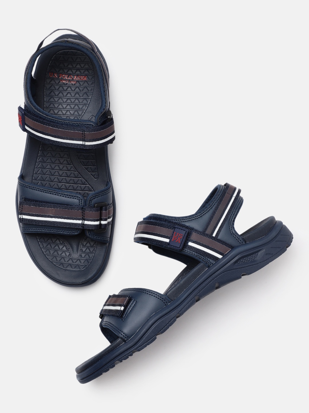 

U.S. Polo Assn. Men Navy Blue BAUTISTA Sports Sandals