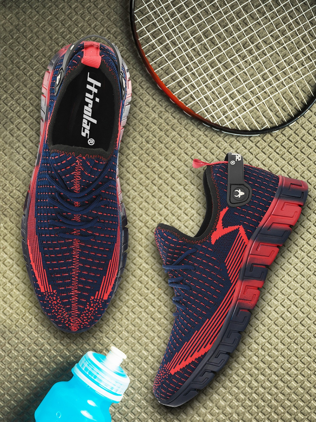 

HIROLAS Men Red Running Shoes