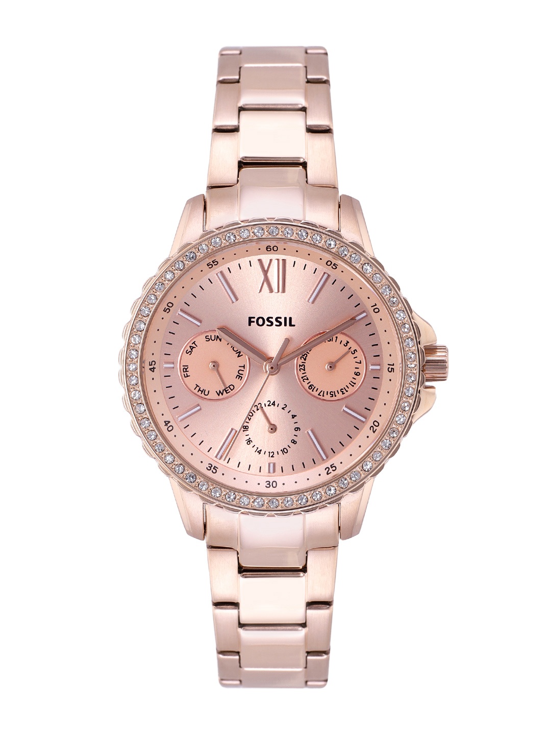 

Fossil Women Rose Gold-Tonex Izzy Analogue Watch ES4782