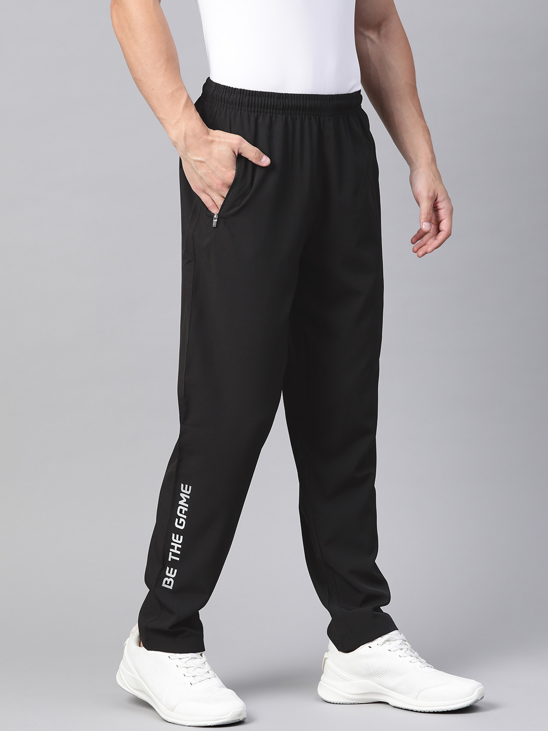 

Alcis Men Black Solid Track Pants