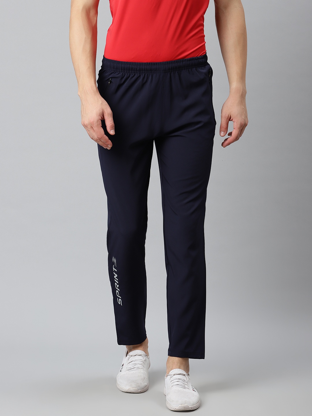 

Alcis Men Navy Blue Solid Track Pants