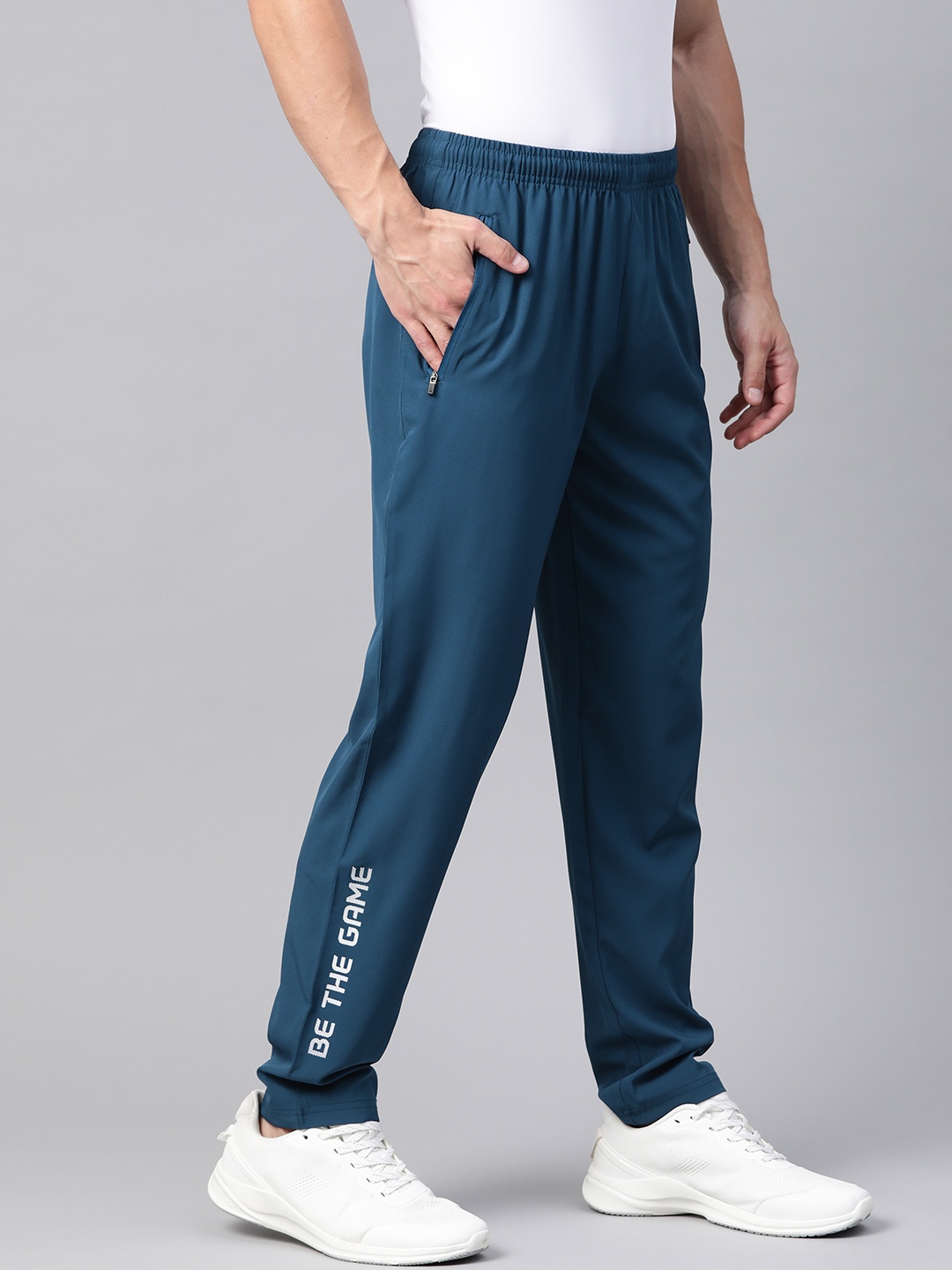 

Alcis Men Teal Blue Solid Track Pants