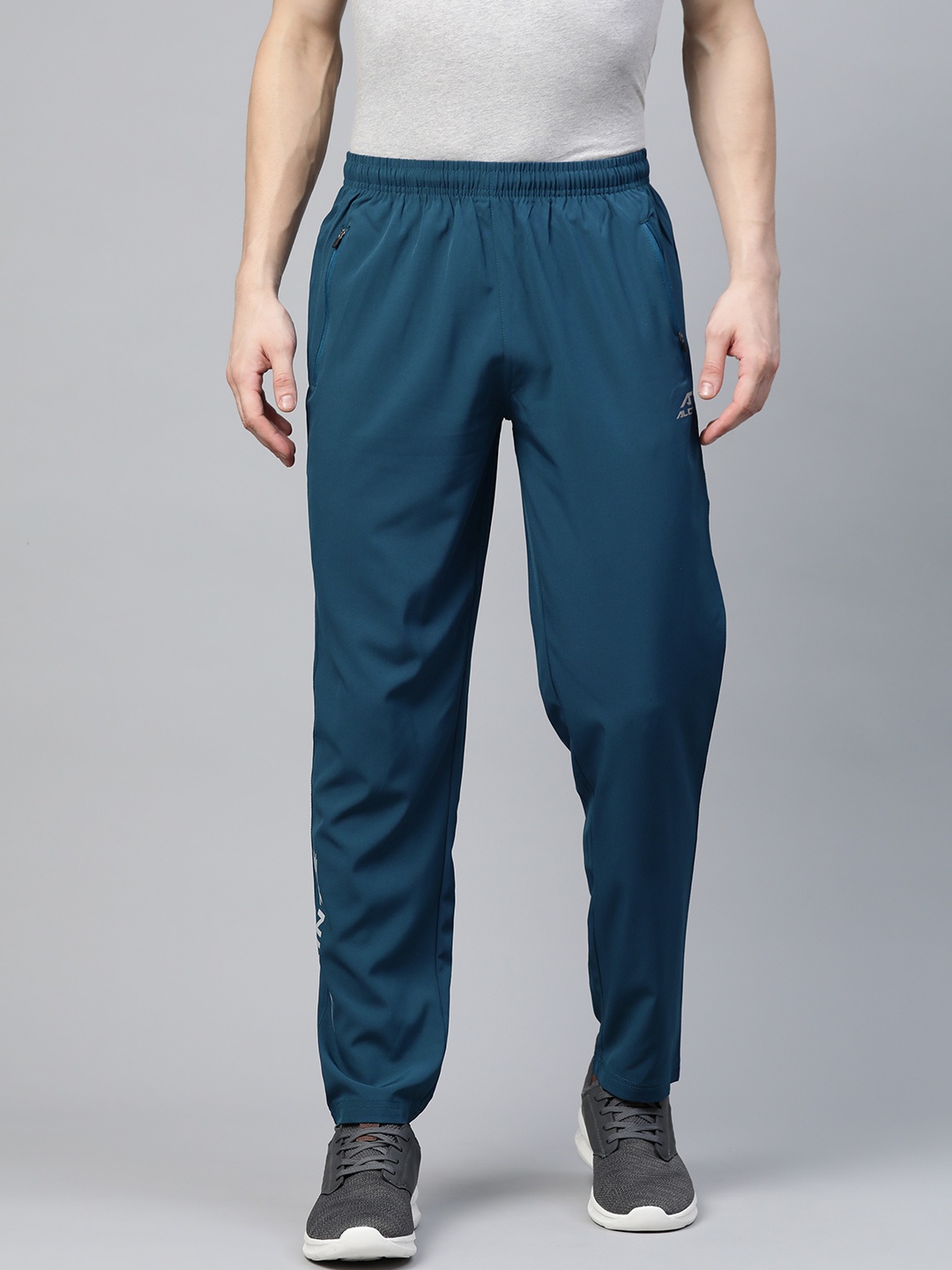 

Alcis Men Teal Blue Solid Stretchable Track Pants