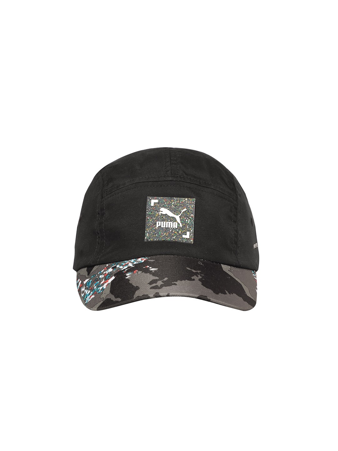 

Puma Unisex Black & Navy Blue Printed RE.GEN Visor Cap