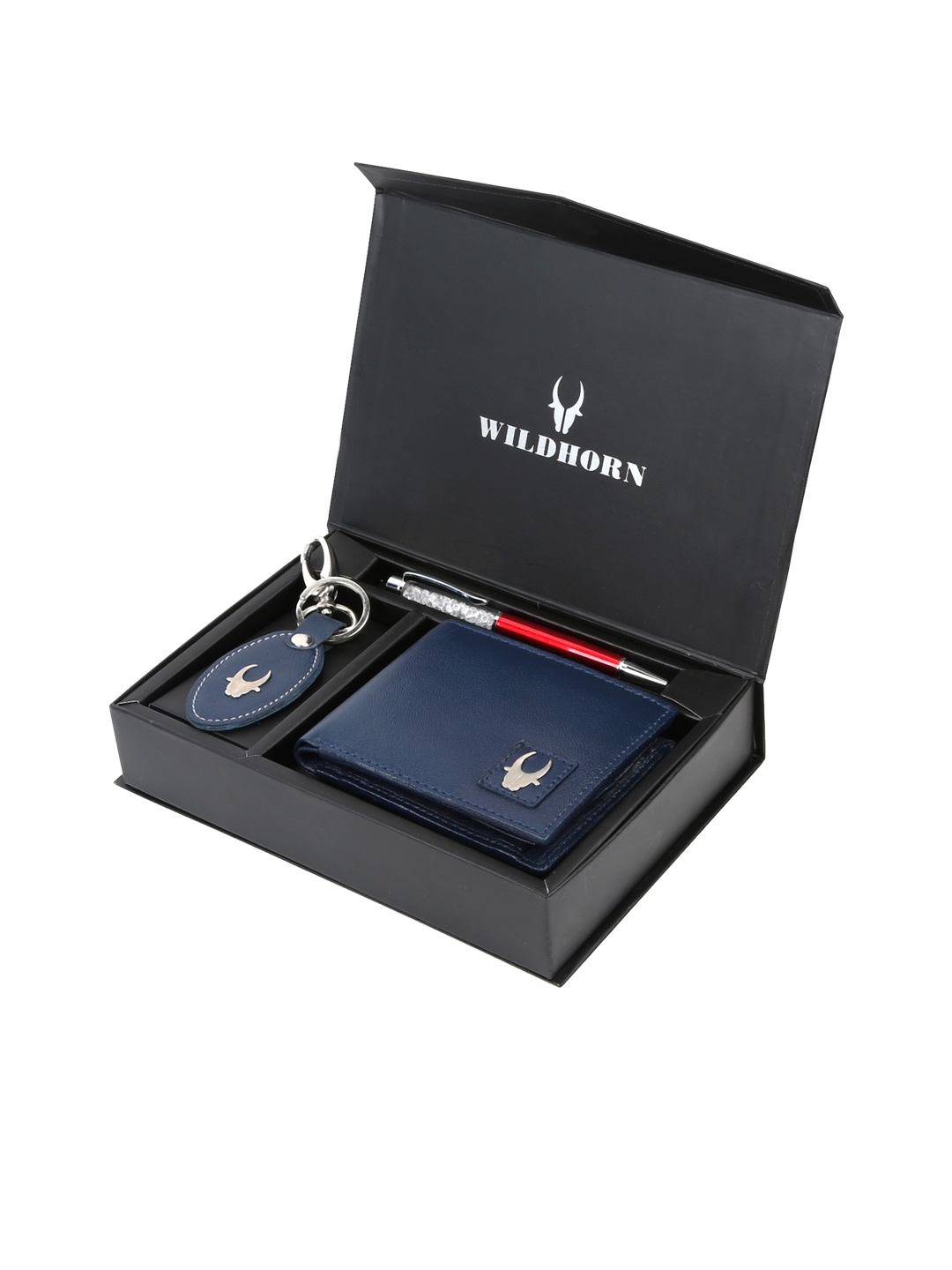 

WildHorn Men Accessory Gift Set, Black