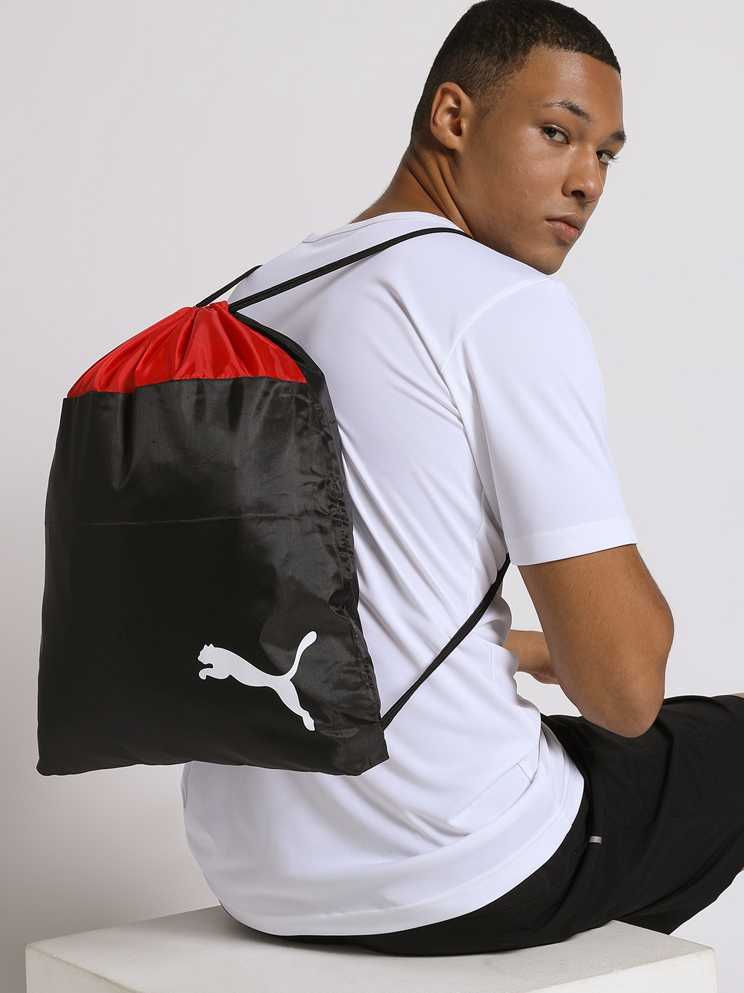 

Puma Unisex Black & Red Colourblocked teamGOAL 23 Gym Sack