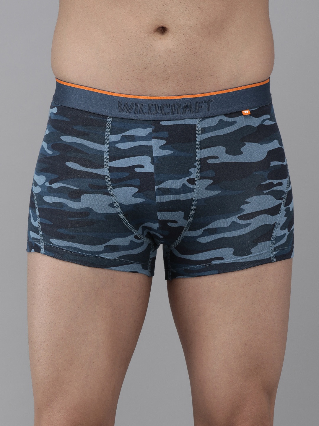 

Wildcraft Men Blue Camouflage Printed Antimicrobial Trunks 8903338322627