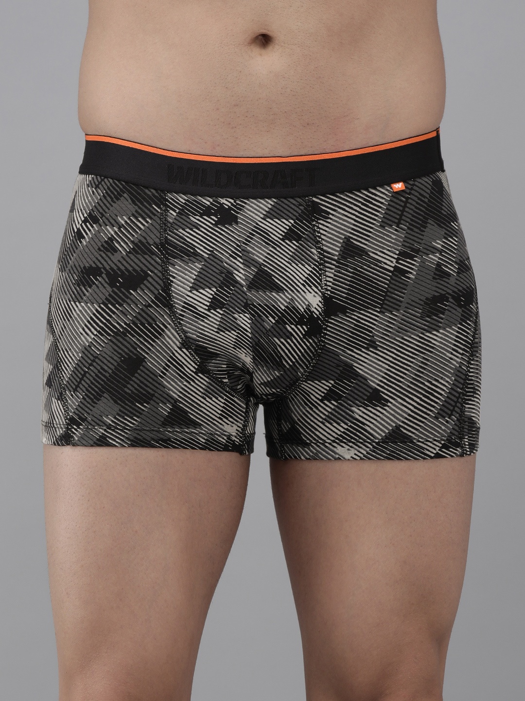 

Wildcraft Men Black Printed Antimicrobial Trunks 8903338322580