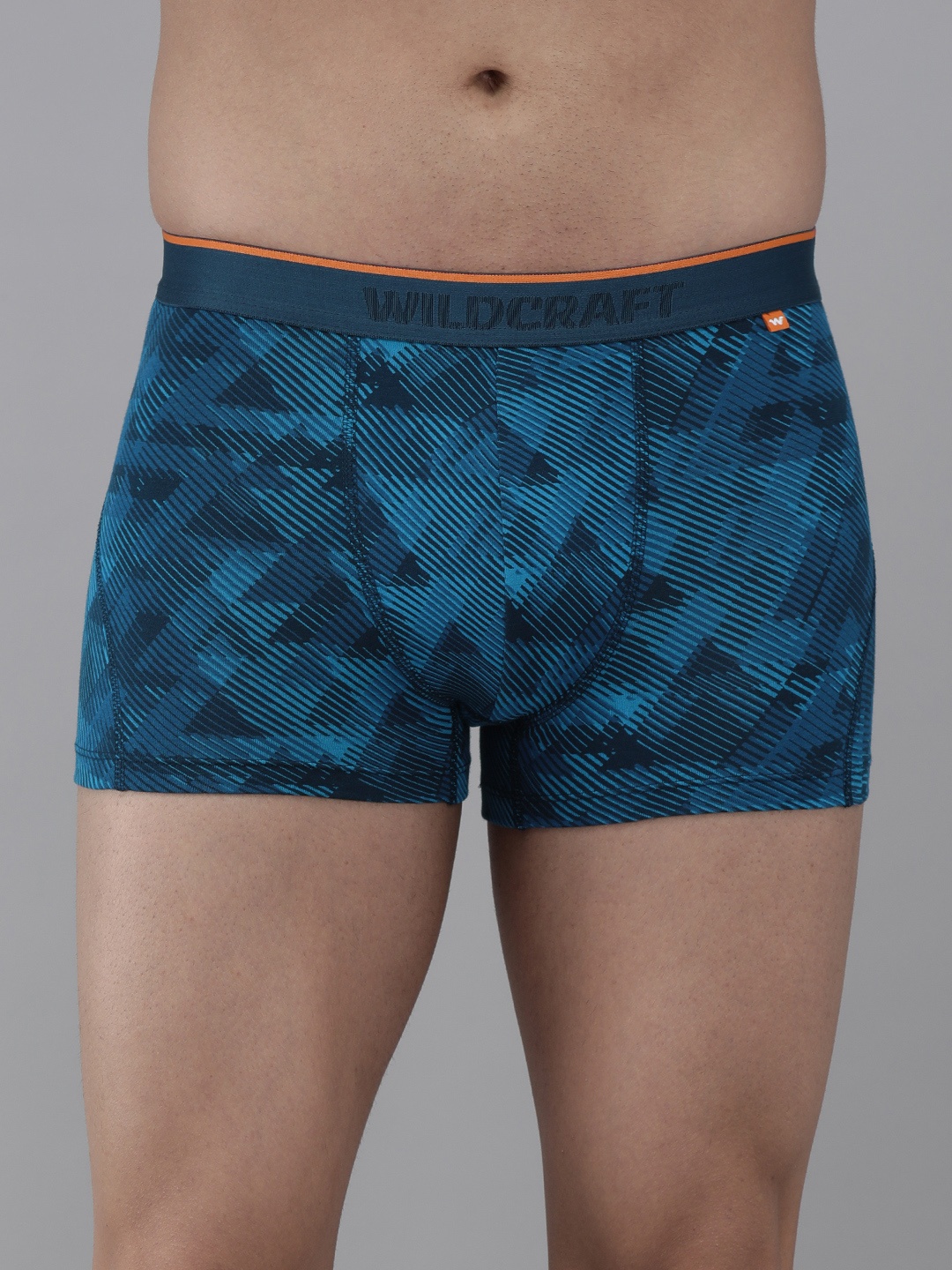 

Wildcraft Men Blue Printed Antimicrobial Trunks 8903338322542