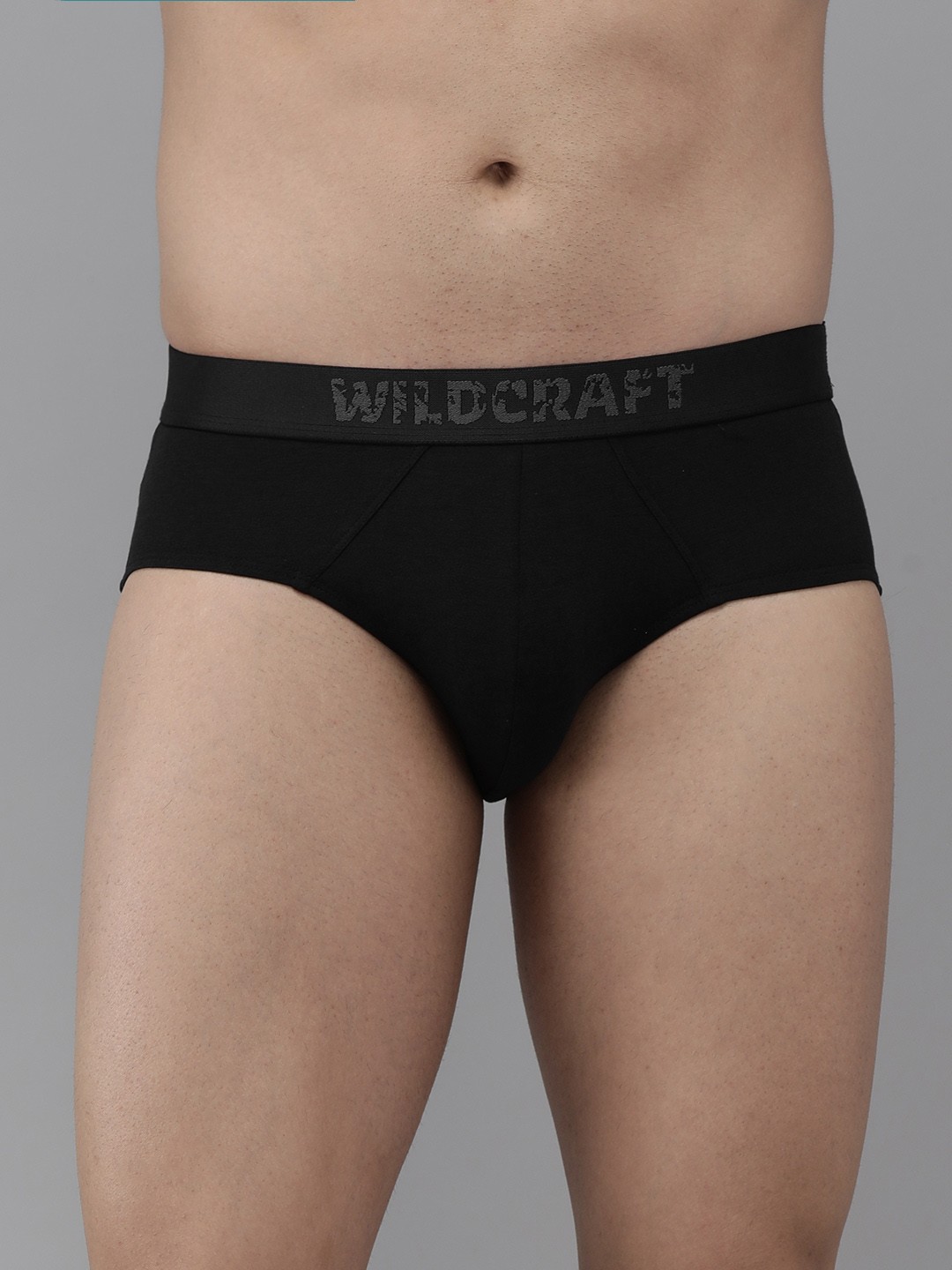 

Wildcarft Men Black Solid Antimicrobial Antiodour Brief 8903338321545