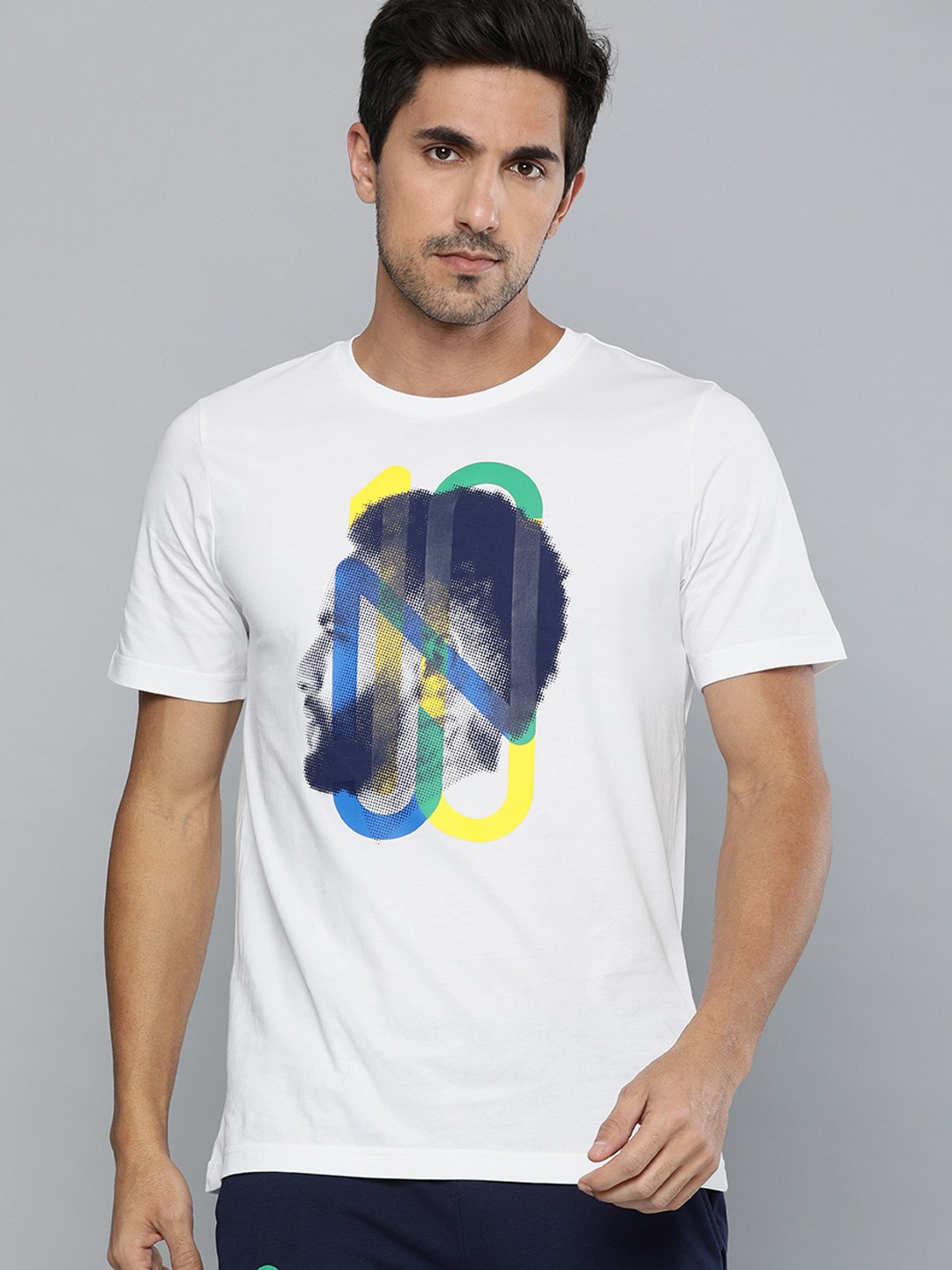 

Puma Men White Printed Round Neck NEYMAR JR HeroPure Cotton T-shirt