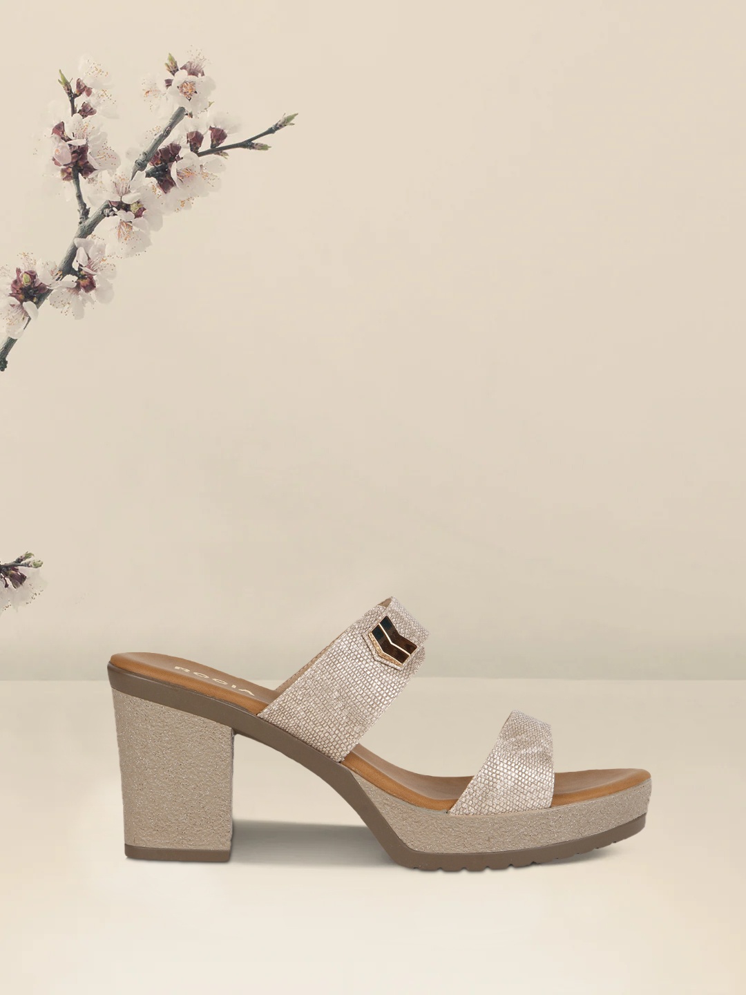 

Rocia Women Beige Textured Sandals