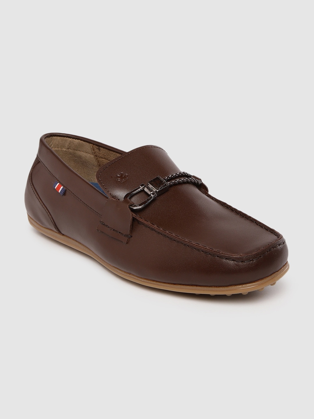 

WROGN Men Brown Leather Loafers