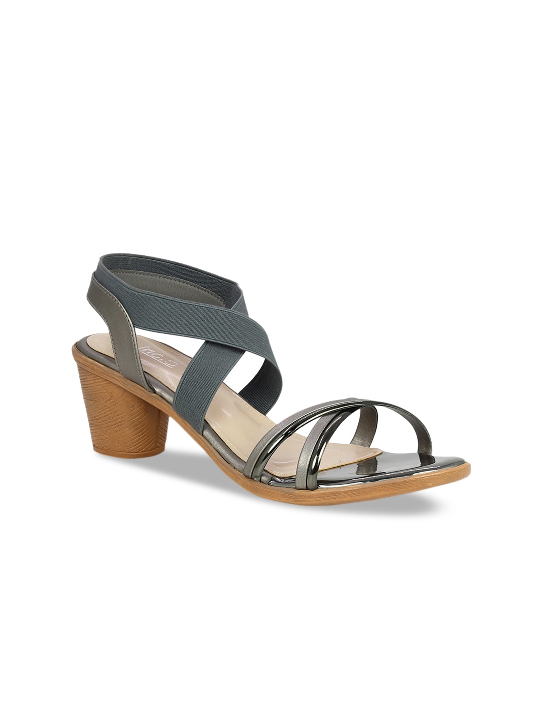 

Inc 5 Women Grey Solid Sandals