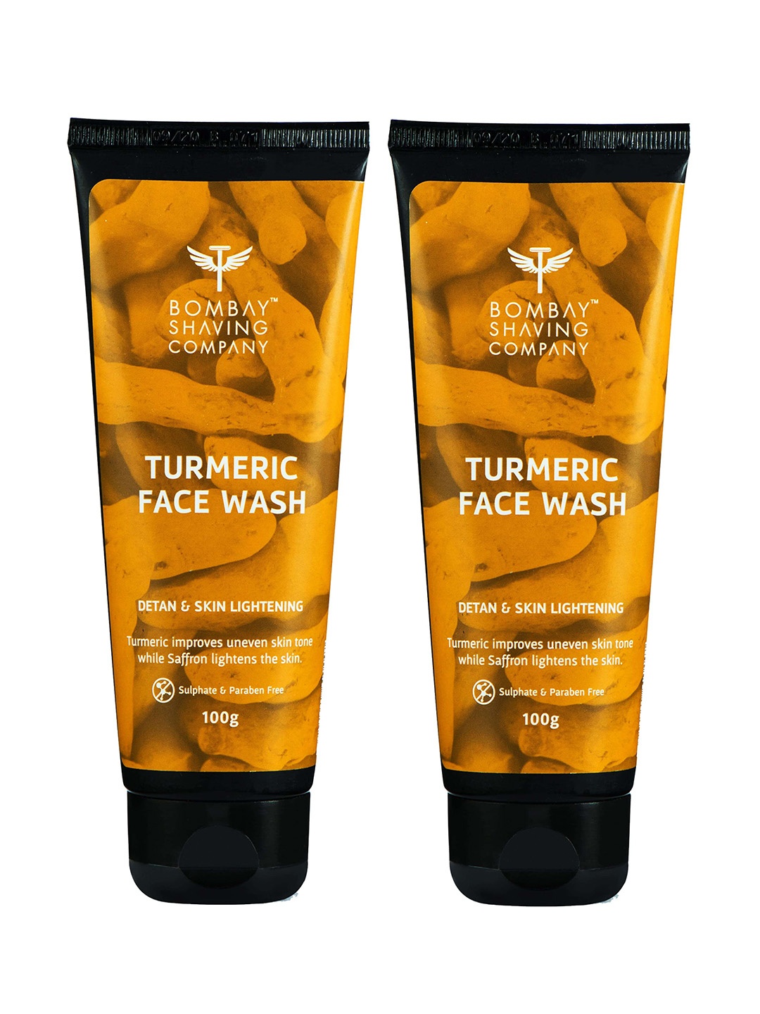 

Bombay Shaving Company Unisex Turmeric De-Tan Face Wash - Pack of 2, Yellow