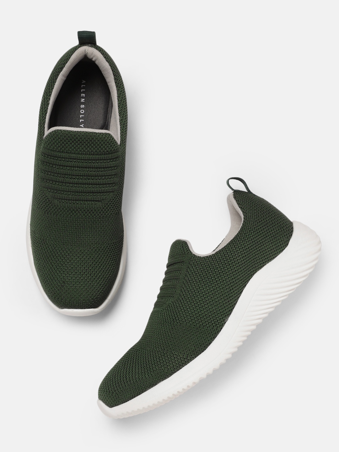 

Allen Solly Women Olive Solid Slip-On Sneakers