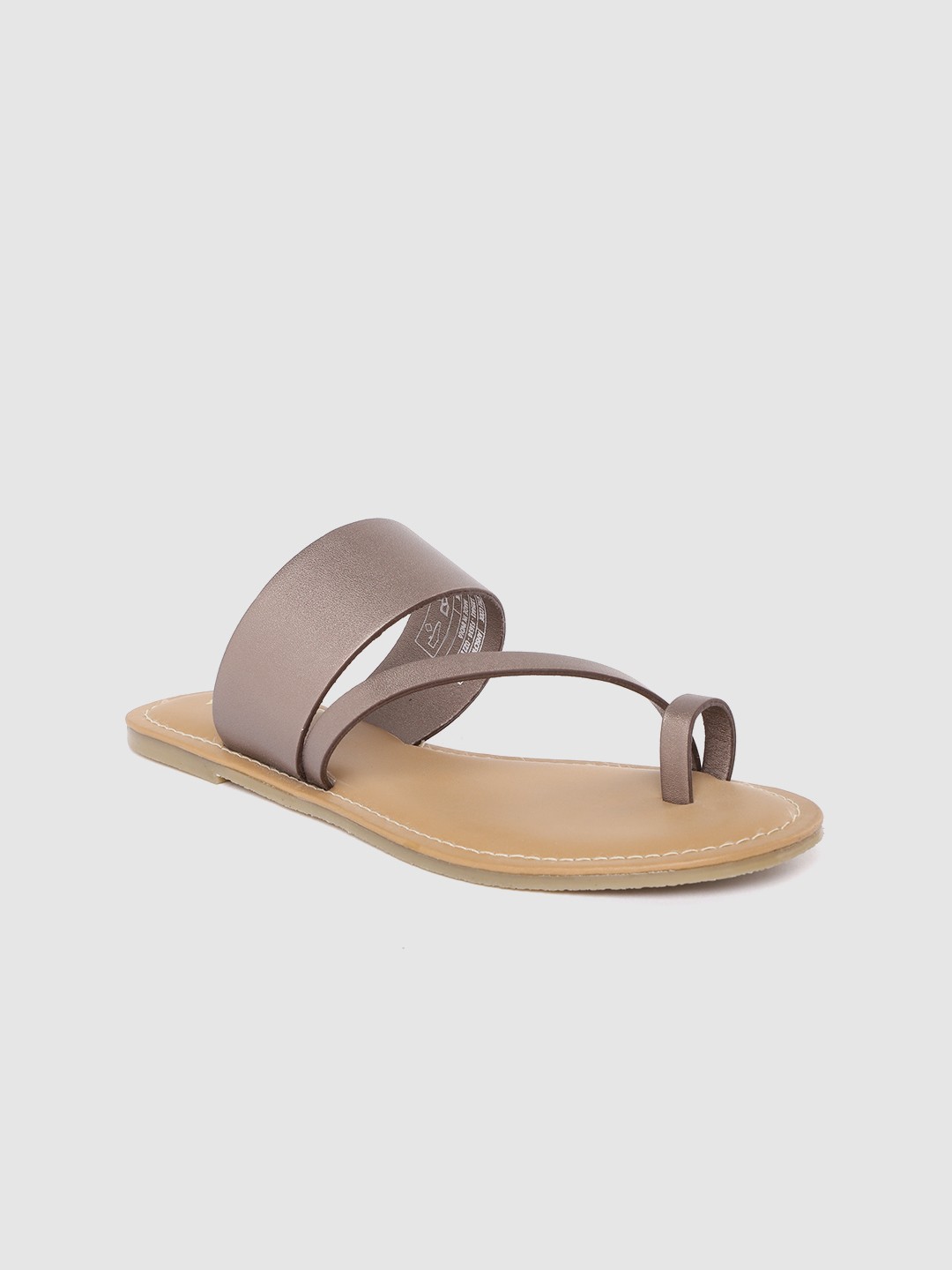 

Allen Solly Women Charcoal Grey Solid One Toe Flats